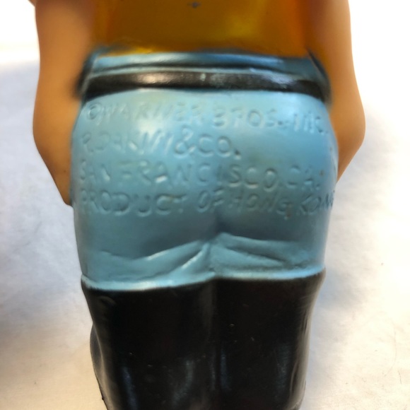 Vintage Yosemite Sam Rubber Squeaky Toy R Dakin & Co Warner Bros Looney Tunes - Picture 7 of 9